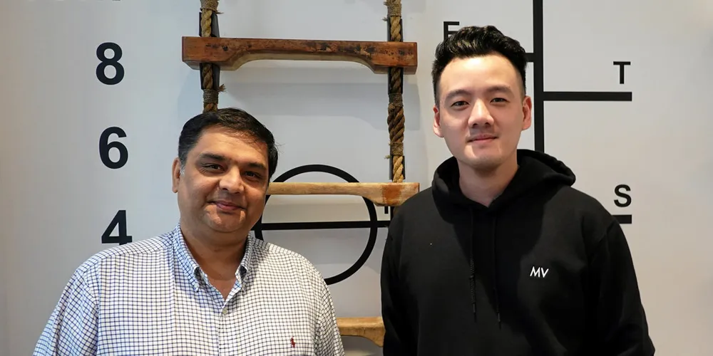 Nakul Malhotra (left), vice president of Wilhelmsen Group’s emerging opportunities portfolio, and Shaun Hon, founder and general partner at Motion Ventures.