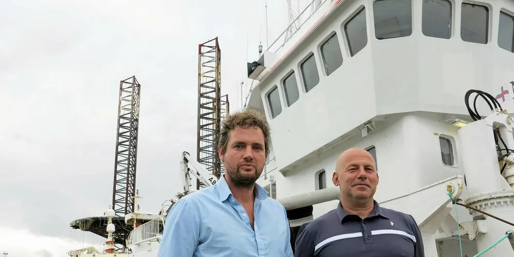 Leder Fridi Magnusen (t.h.) og direktør Esben Sverdrup-Jensen for de danske fiskebåtredere i pelagisk sektor viser til at det var færre båter og rederier som fisket makrell og sild i 1980- og 1990-tallet enn det er i dag. Foto: Nils Torsvik/Fiskeribladet