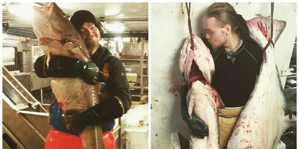 Johann Skare Longva er glad i fisk og ikke redd for å vise det. Foto: privat