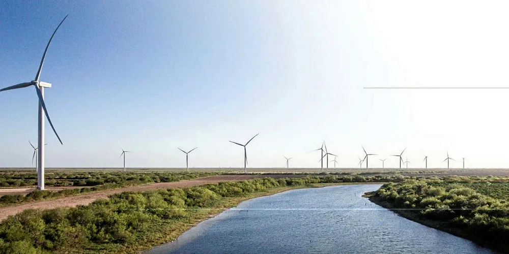 Palmas Altas will be located near Acciona Energia's San Roman wind farm (pictured) in south Texas