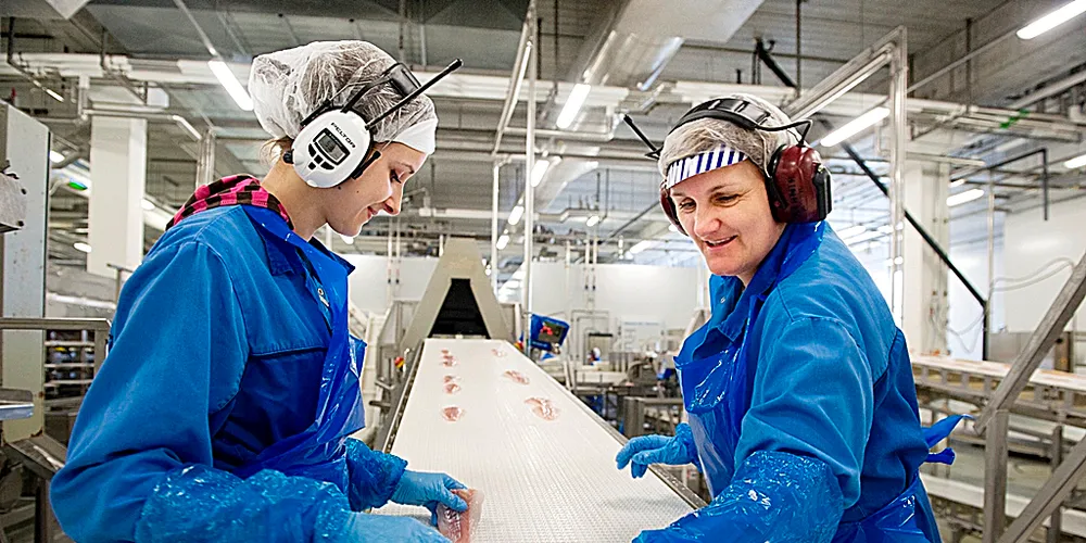Produksjon av filet hos Aker Seafoods. Foto: INGUNN A MÆHLUM, DN