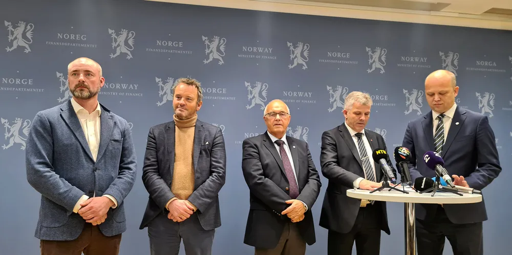 The parties that took part in today's meeting at the parliament in Oslo.