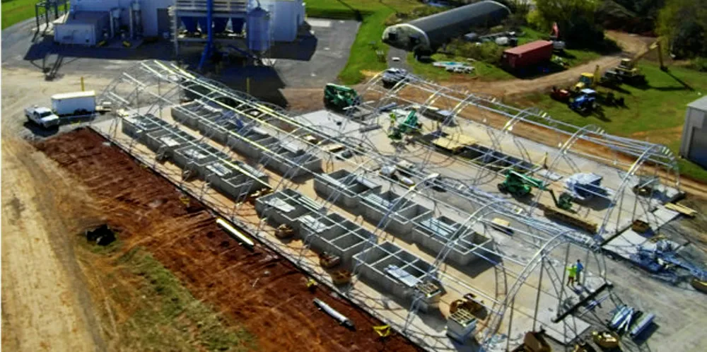 Blue Ridge Aquaculture's planned RAS tilapia hatchery in Virginia.