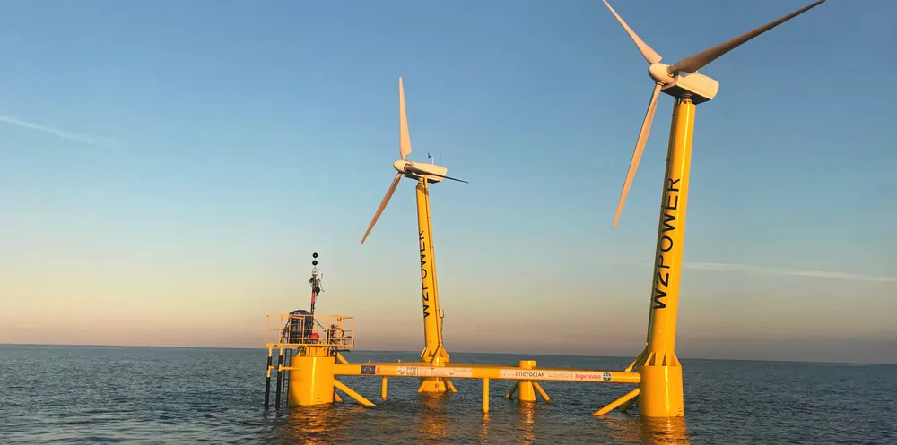 Part-scale prototype of EnerOcean W2Power design