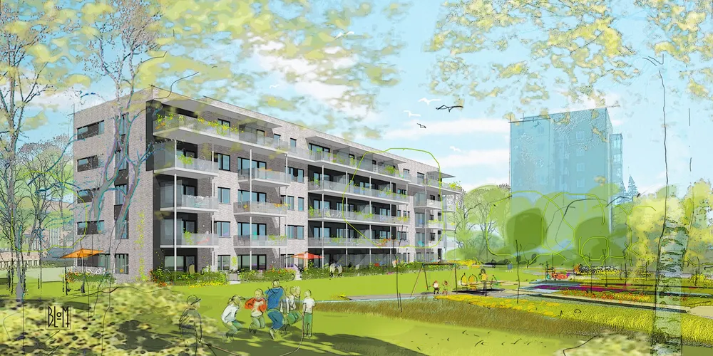 Bygger ny boligblokk som passivhus