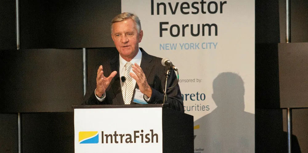 Ian Trahar, executive chairman of Seafarms Group at IntraFish's New York Investor Forum.