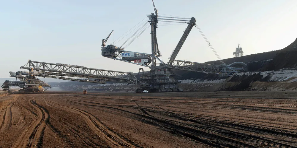 Garzweiler lignite open pit mine in Germany