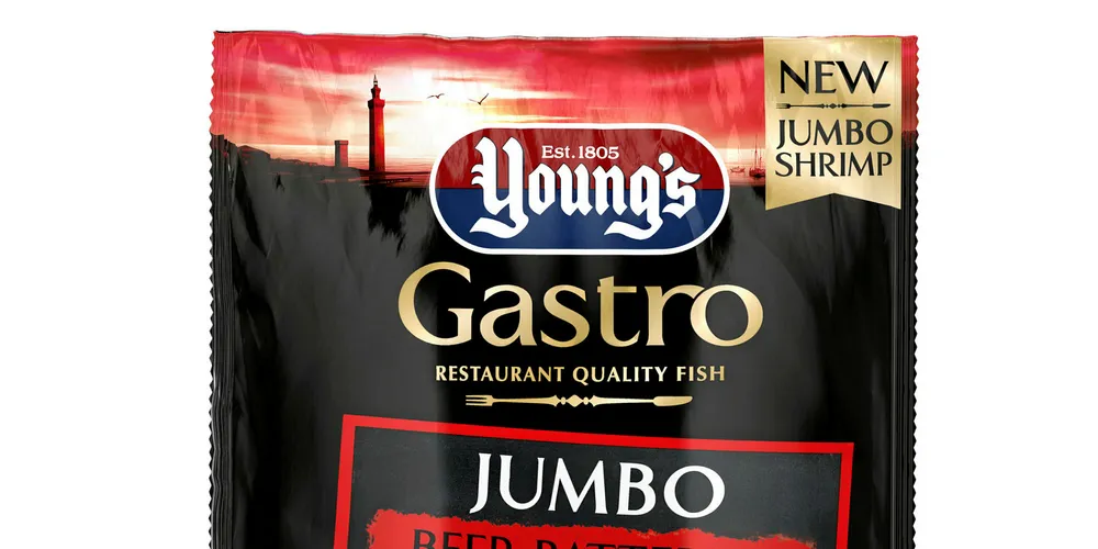Young's Argentinean red shrimp. Young's Gastro range.