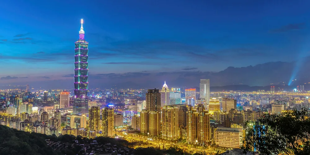 Taipei at night