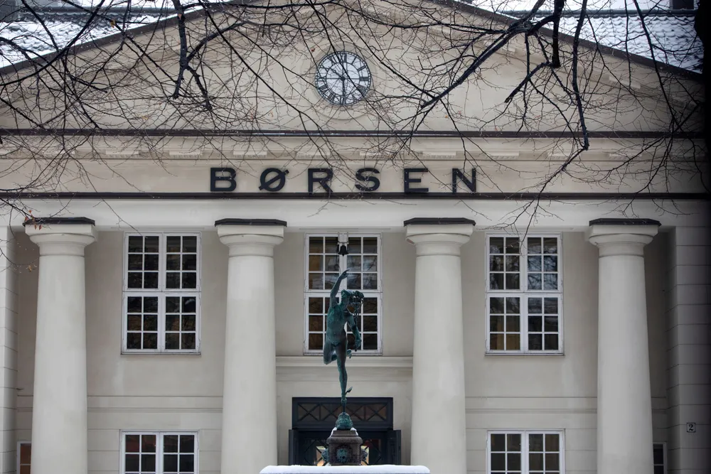 Oslo Børs 3.januar 2022.