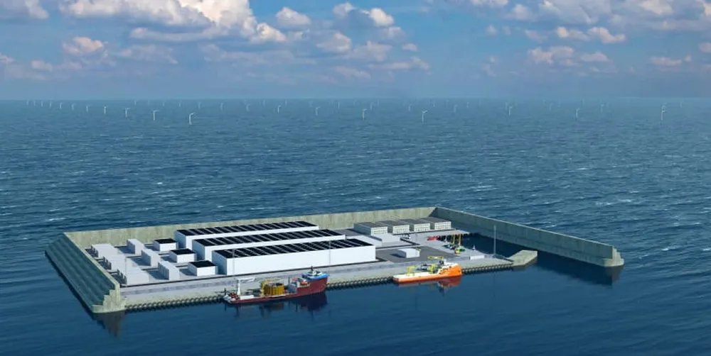 Illustration of the energy island