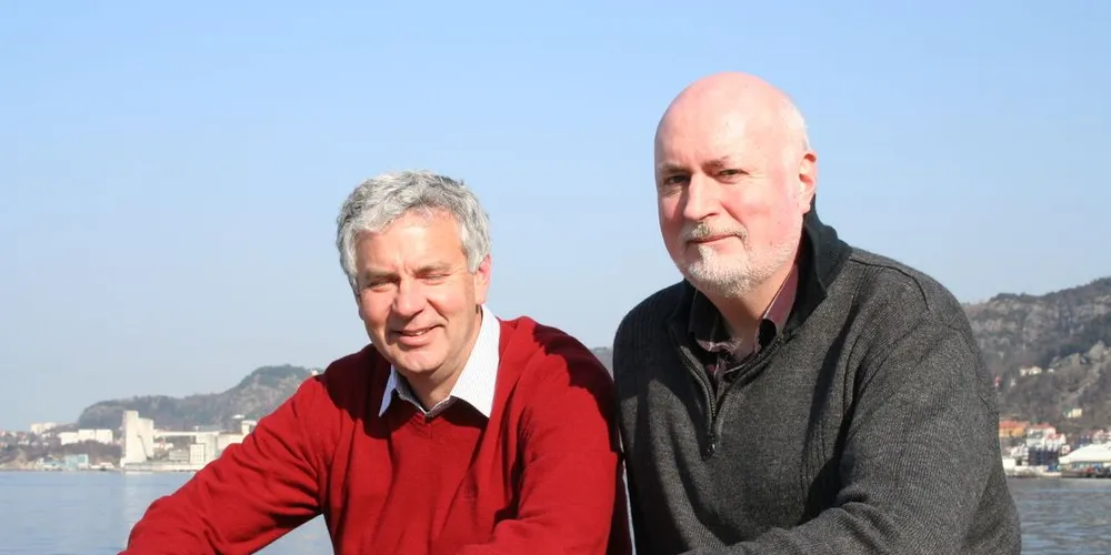 John Sweetman i Alltech, Aquaculture Division sammen med Bjarne Ravnøy i Produs