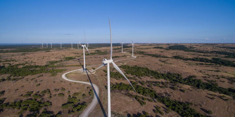 An Enel wind farm in Oklahoma