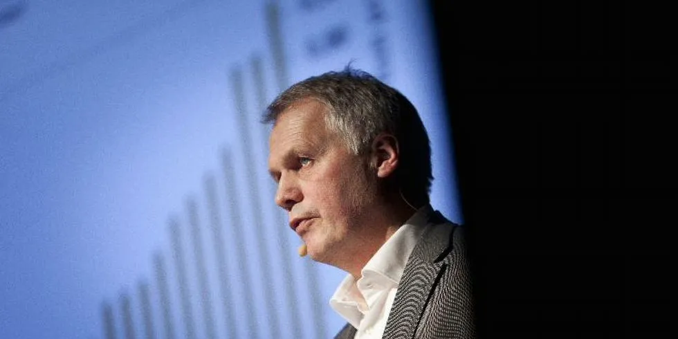 Gustav Witzøe i Salmar. Arkivfoto: Ole Morten Melgård, DN