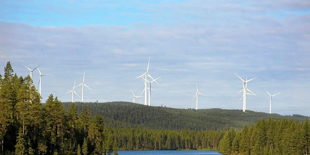 Statkraft's Stamåsen wind farm in Sweden