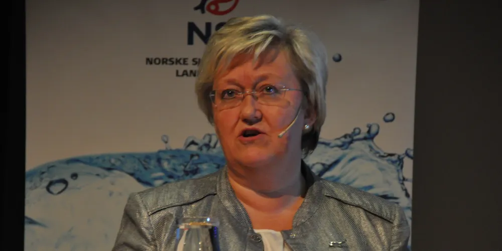 Fiskeriminister Elisabeth Aspaker.