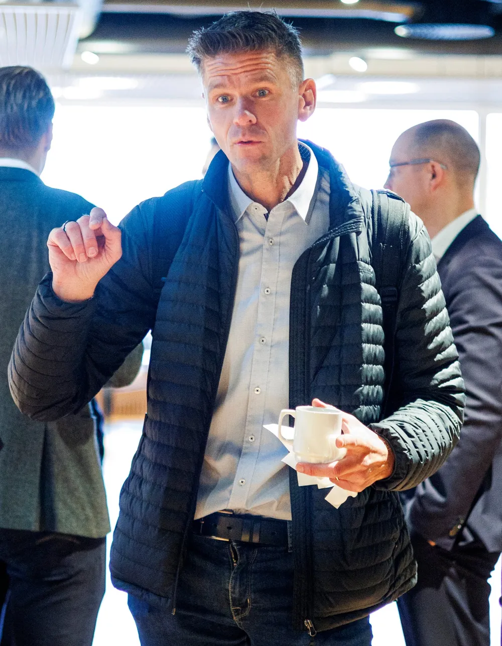 Aasulv Tveitereid var tilstede på resultatpresentasjonen til Nordic Semiconductor i oktober.