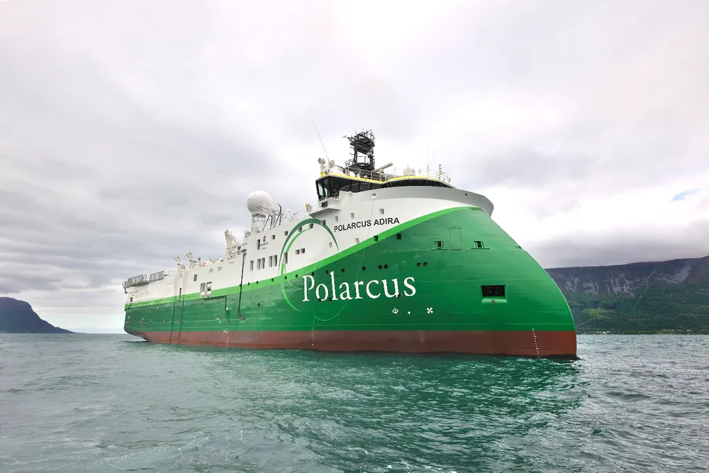 Senegal shoot: the Polarcus Adira 3D seismic vessel