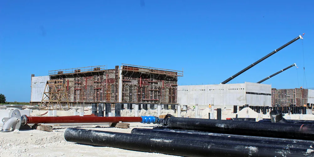 Atlantic Sapphire's land-based salmon farm in Miami in December 2018.