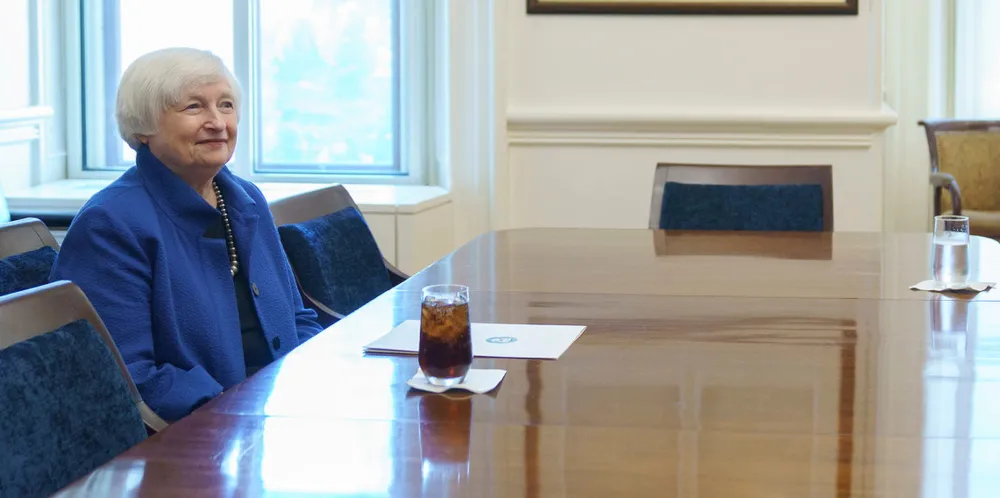 The US Treasury Department is led by secretary Janet Yellen, pictured on 1 June.