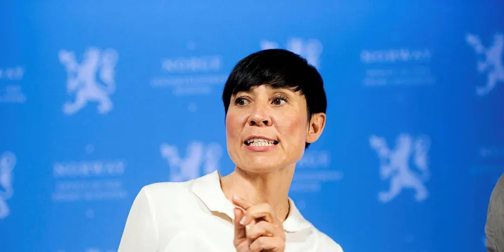 Utenriksminister Ine Eriksen Søreide la frem en ny Europa-strategi, der de politiske og økonomiske bindingene til EU står i sentrum.Arkivfoto: Mikaela Berg, DN