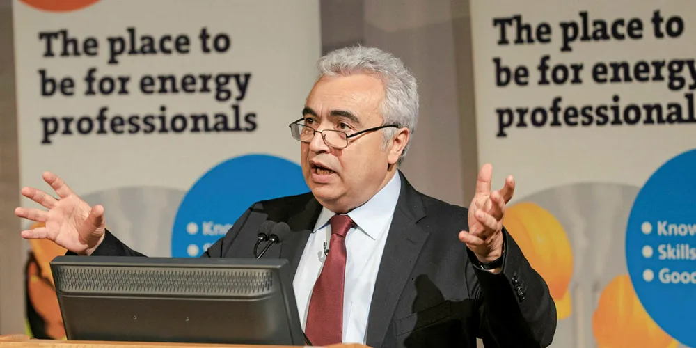 Fatih Birol was given the prestigious Melchett Award. Pic: Energy Institute