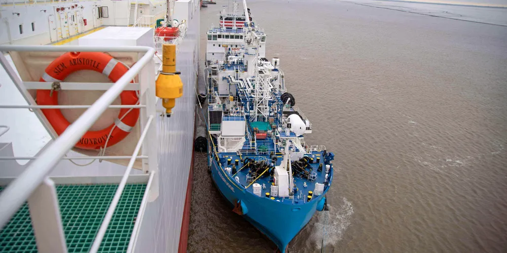 NYK's 5,000-cbm LNG bunkering tanker Green Zeebrugge (built 2017) is expected to help meet the company's ESG goals.