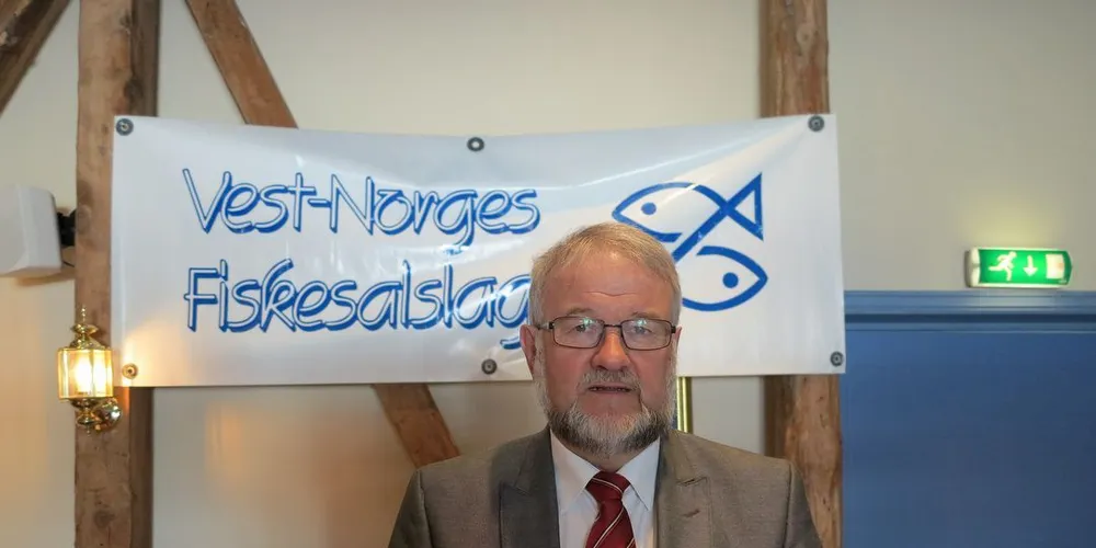 Jakob Magnar Jakobsen fra Fjell i Hordaland ble gjenvalgt som leder i Vest-Norges Fiskesalslag. Med seg i styret fikk han Bjørn Nygård, Bremanger og Johnny Nygård, Ytrøygrend, som nye medlemmer. Foto: Nils Torsvik