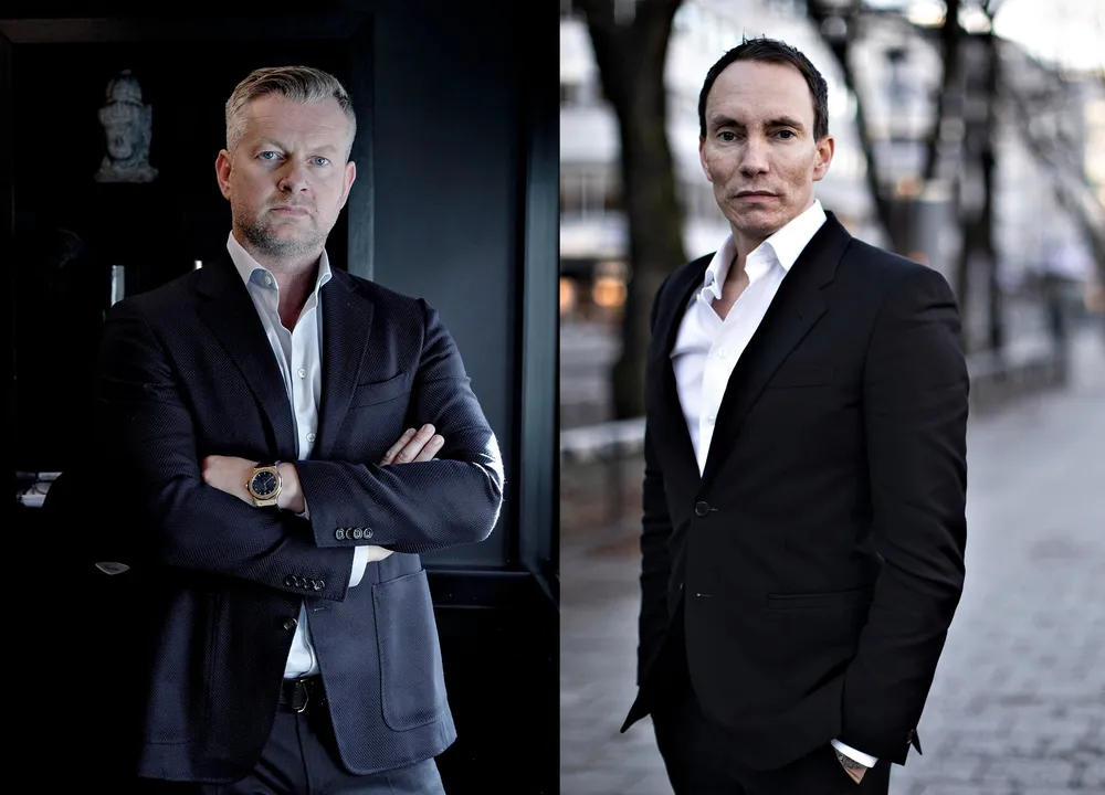 Endre Tangenes og Erik Egenæs startet Nordic Securities i 2009. Her fotografert ved tidligere anledninger.