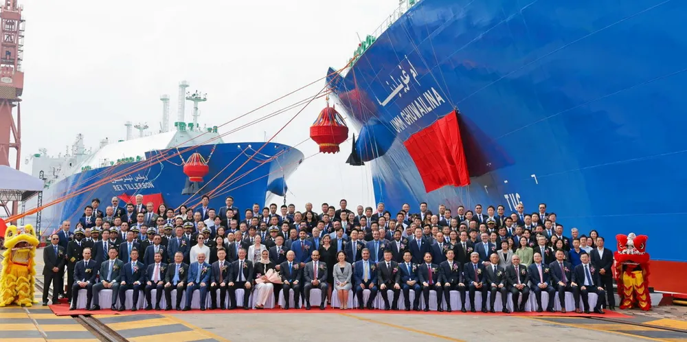 MOL and its Chinese partner have already taken delivery of two 175,000-dwt LNG carriers, the Rex Tillerson and Umm Ghuwailina, in September, under QatarEnergy’s historic expansion programme.
