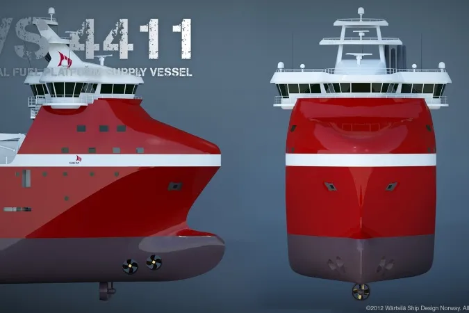 VS4411: Wartsila has inked a deal with Hellesoy Verft to build the above LNG-powered platform supply vessel for operations in the North Sea