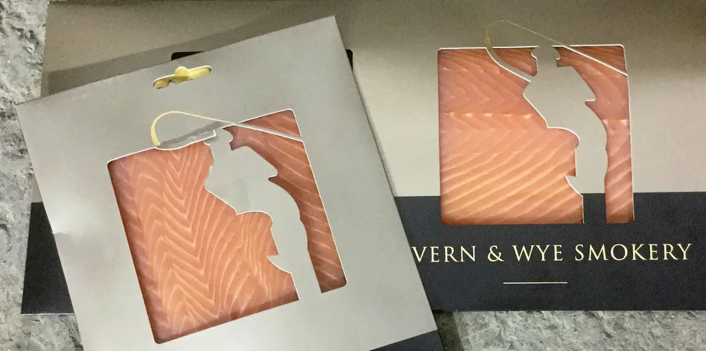 Smoked salmon products.