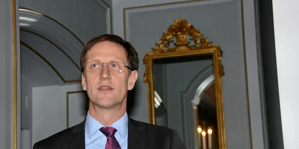 Finansdirektør i KLP, Aage Schaanning, sier det er samarbeid som gjelder når det skal bygges enorme mengder fornybar kraft i årene som kommer.