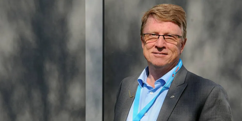 Fiskeripolitisk talsperson i Fremskrittspartiet, Oskar Grimstad, på landsmøtet til Frp 2017.Foto: Kjersti Kvile