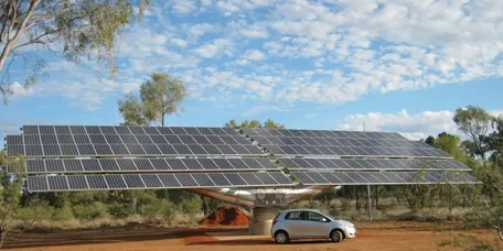 CBD installed the largest solar tracker in Australia at Alice Springs
