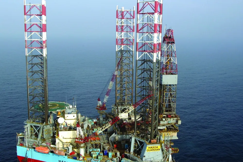 Maersk Guardian: this jack-up (above) is expected to start drilling at the Skagen exploration well in mid-November