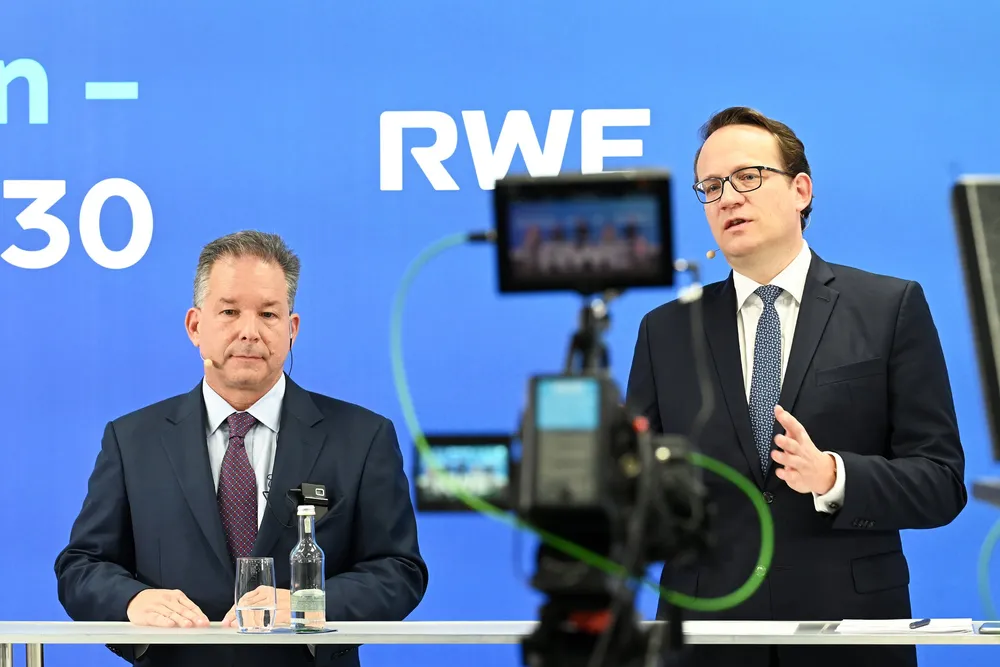Markus Krebber, CEO of German power giant RWE, which has several major offshore wind projects eligible to bid in the upcoming AR7 auction.