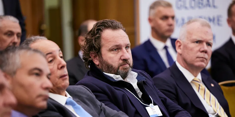 Clarksons CEO Andi Case at the 2021 Global Maritime Forum in London.