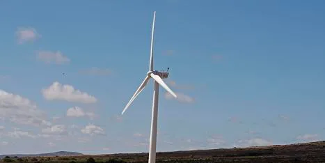 Lonely soldier: One of the few wind turbines currently installed in South Africa.