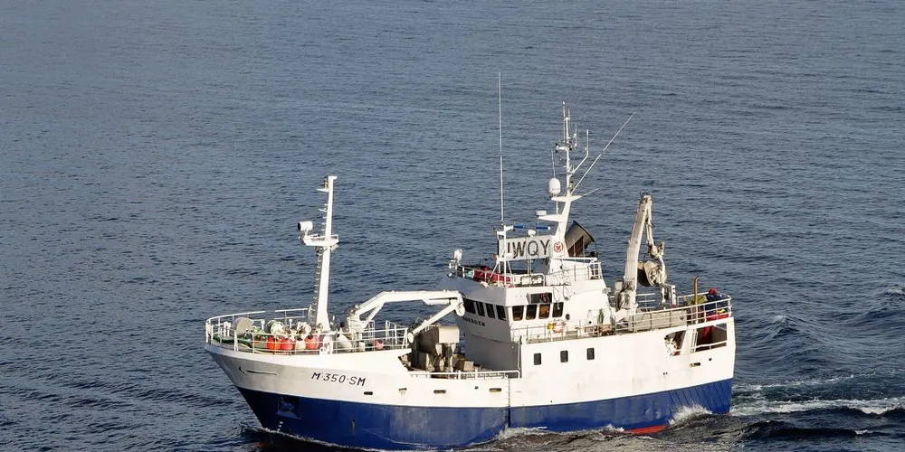 "Sørbøen" fra Møre valgte å prøve seg på seien i sør, og har denne uka levert to fangster til Krifo Fisk i Sør-Trøndelag. Foto: Frode Adolfsen