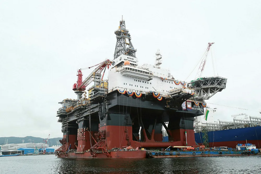 Diamond Offshore semisub Ocean Greatwhite Photo: HYUNDAI