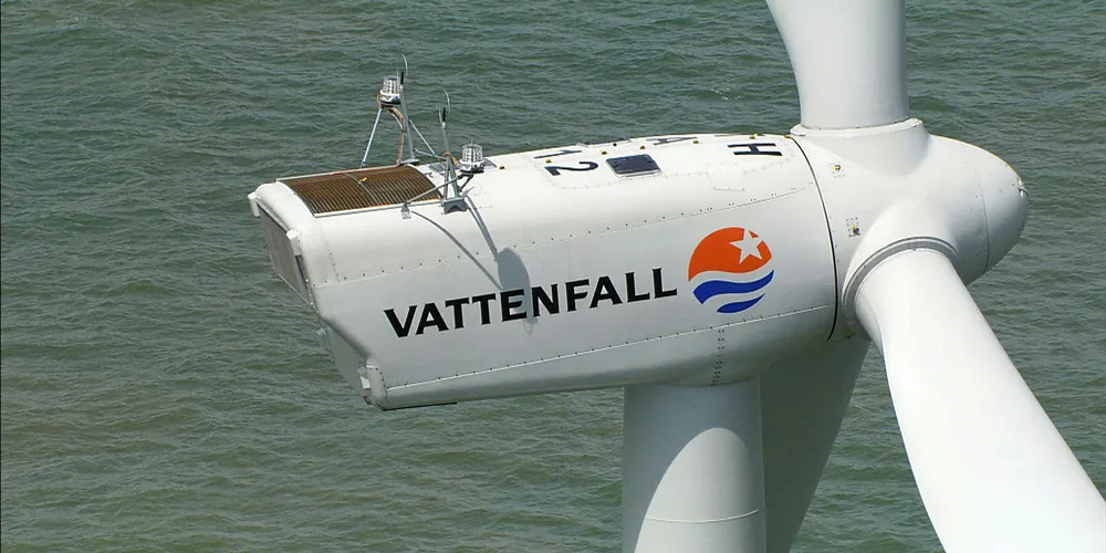 Vattenfall turbine off the UK.