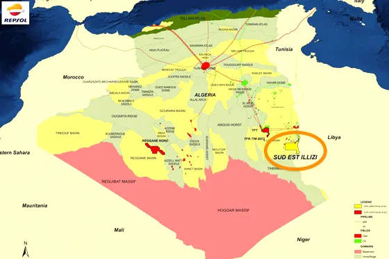 Repsol: third discovery in the Illizi basin, Algeria