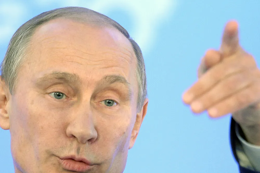 Fighting back: Vladimir Putin imposing sanctions on some imports