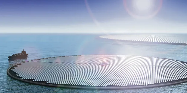 Floating mirrored platforms could play integral solar role