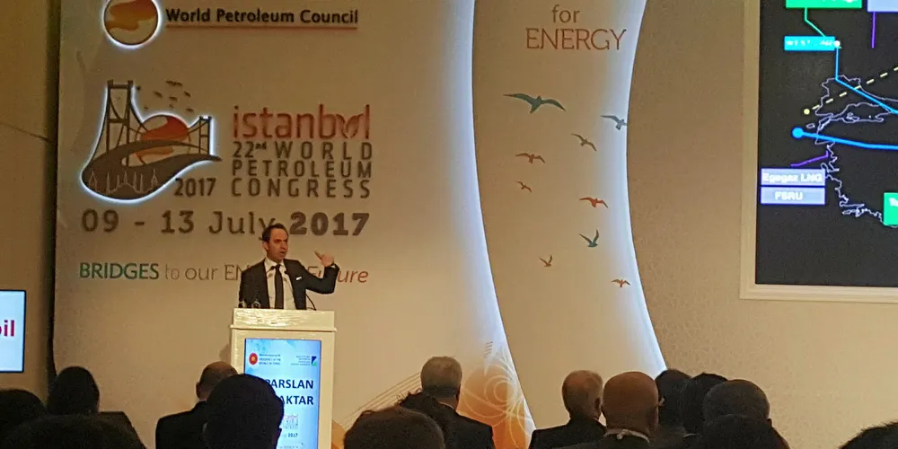 Turkish energy minister Alparslan Bayraktar in Istanbul