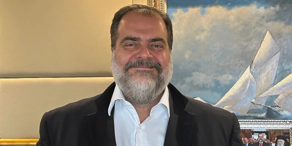 Contships founder Nikolas Pateras in his Athens office.