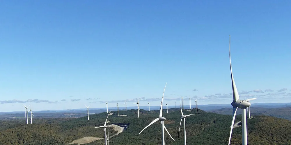 Boralex's Temiscouata wind farm in Quebec, .