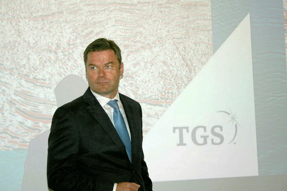 TGS CEO Kristian Johansen . .
