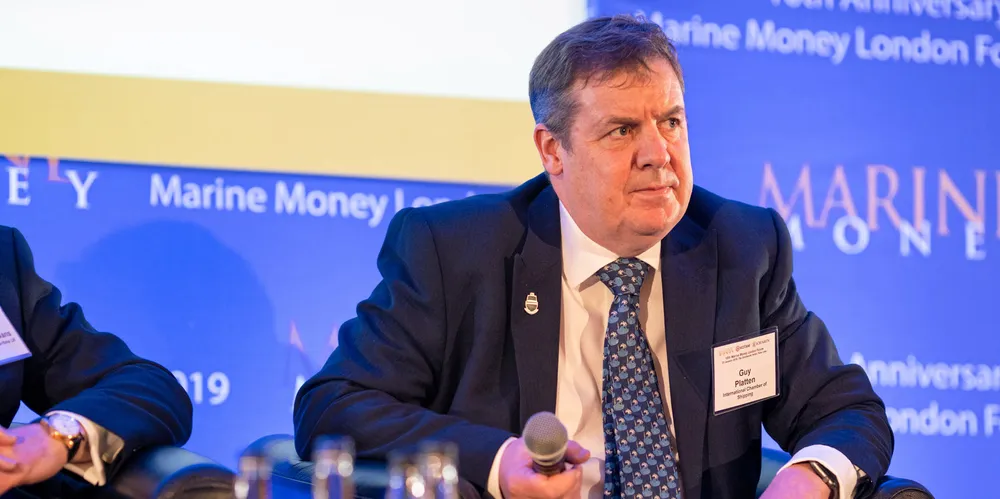 International Chamber of Shipping secretary general Guy Platten is calling for talks to start on market-based measures.
